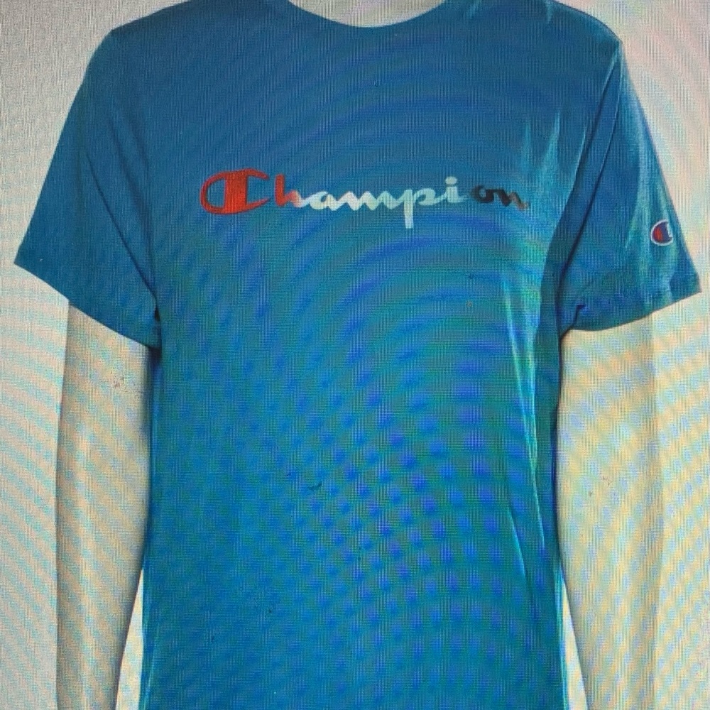 Champion Graphic Print Crew Neck T‎ Shirt NWT